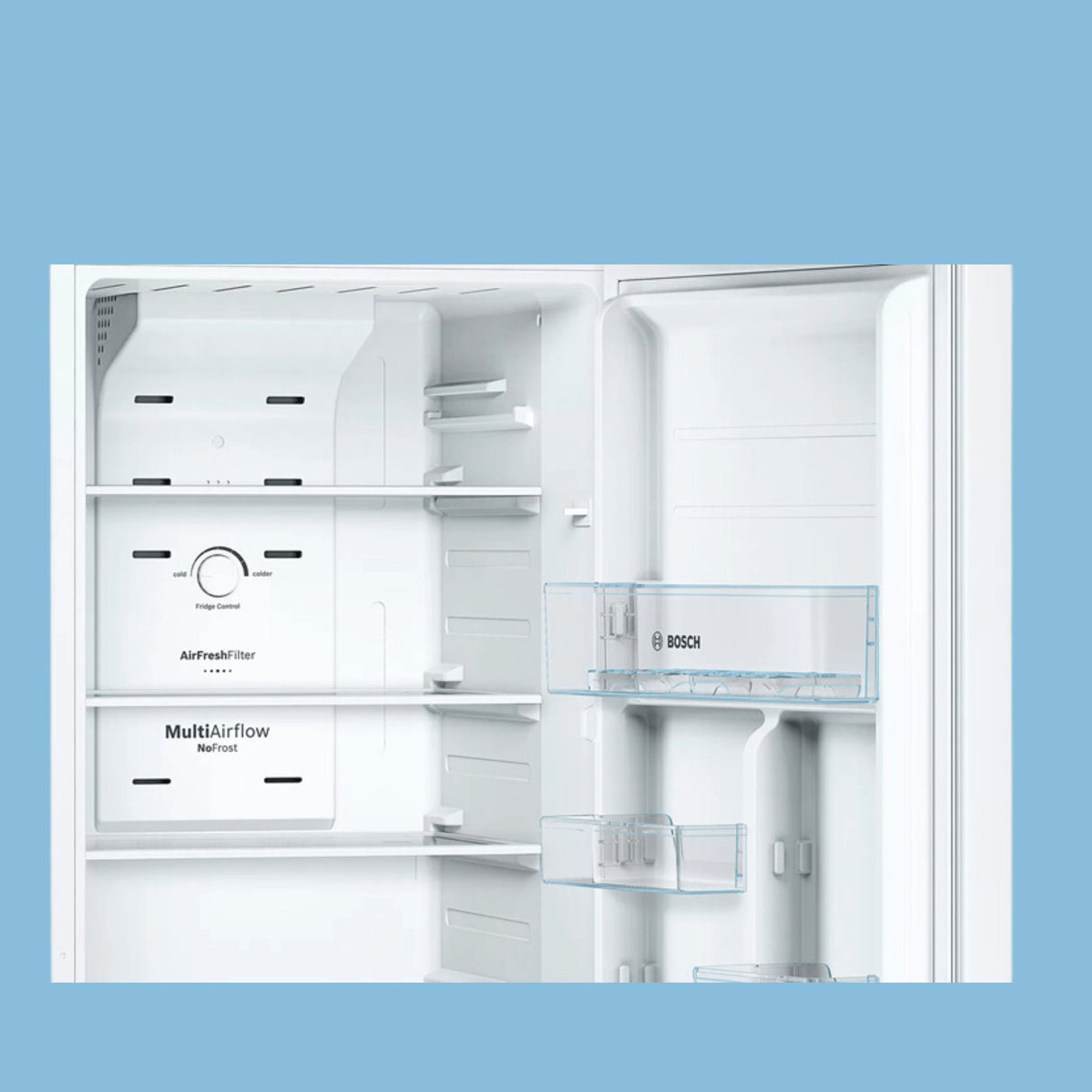 Bosch 250L Refrigerator with Top Freezer, KDN25NL2N5 - Inox - KWT Tech Mart