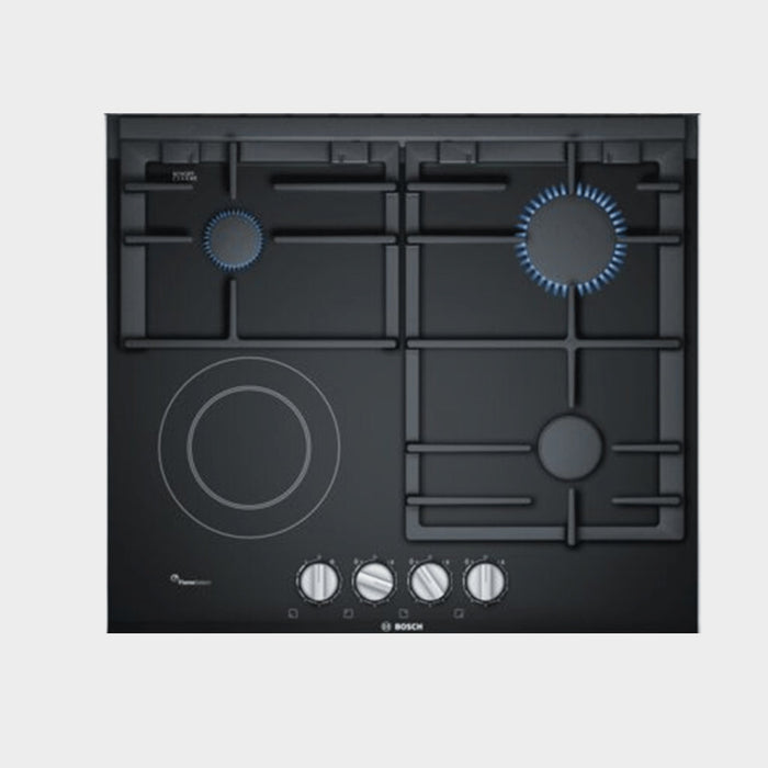 Bosch 3Gas + 1 Electric Built in Hob, 60cm PRY6A6B70 - Black - KWT Tech Mart