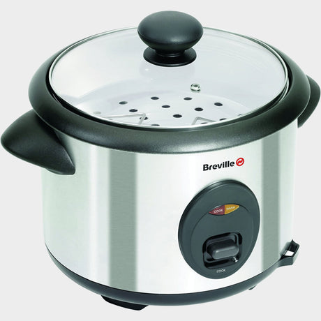 Breville 1.8L Rice Cooker and Steamer, 1TP181, Silver - KWT Tech Mart