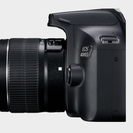 Canon EOS 4000D DSLR Camera with EF-S 18-55mm Lens (Black)  - KWT Tech Mart