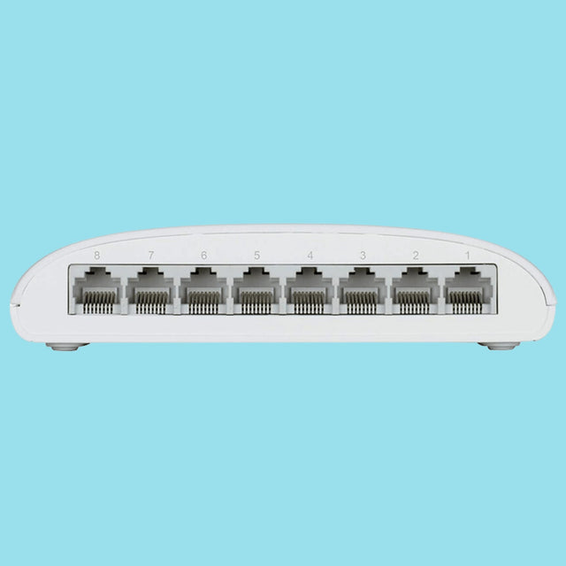 D-Link DES-1008C 8-Port 10/100Mbps Desktop Switch - White - KWT Tech Mart