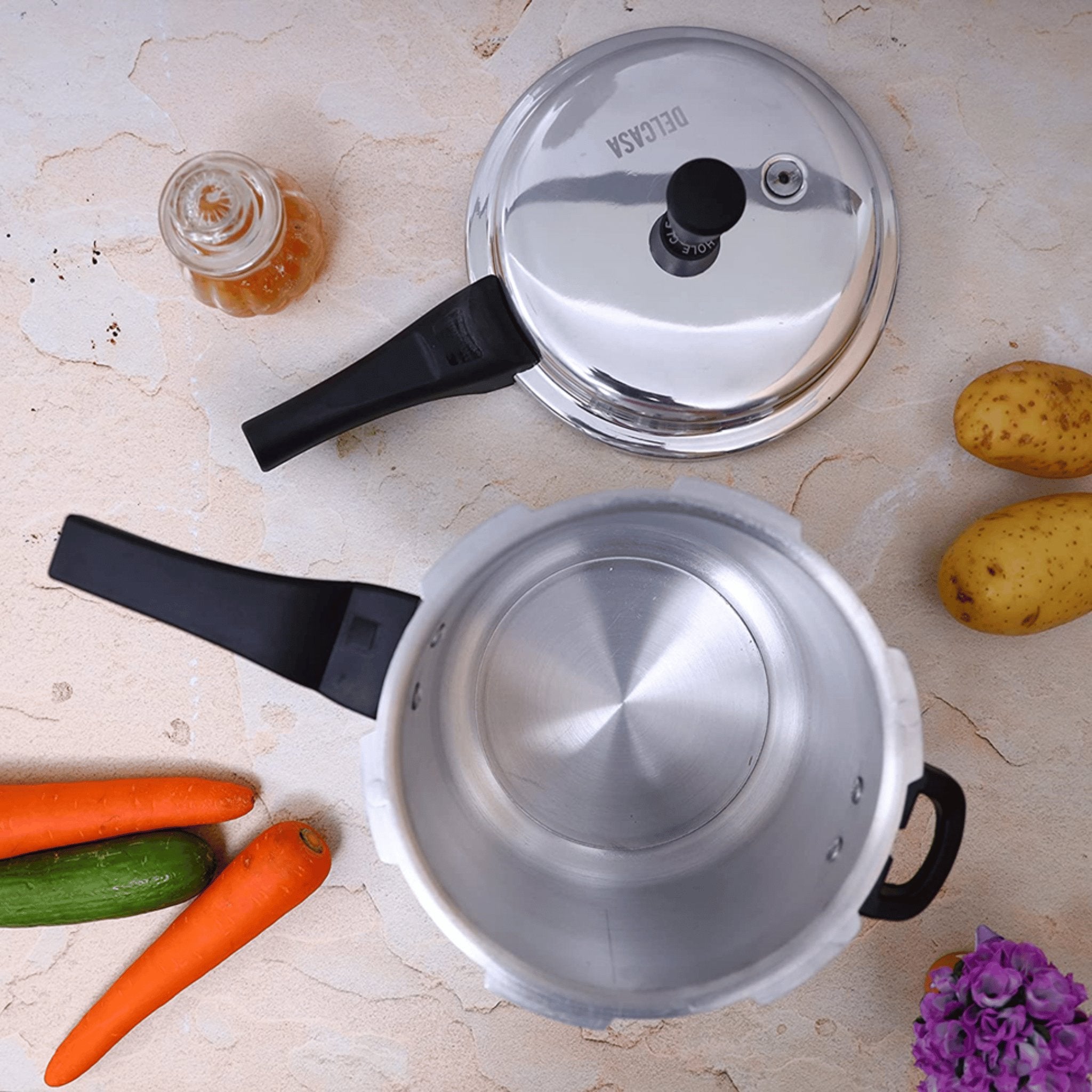 Delcasa 5L Aluminium Pressure Cooker DC1119 KWT Tech Mart