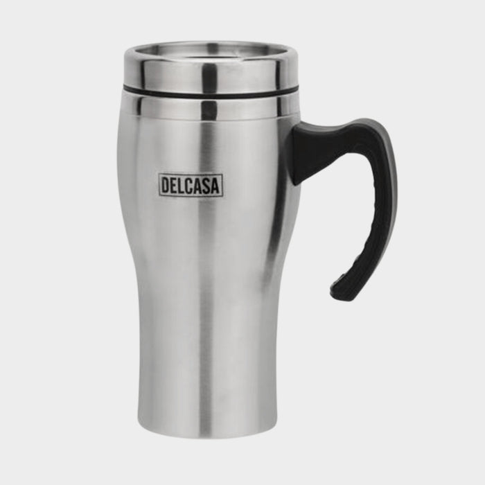 Delcasa 500ml Stainless Steel Travel Mug DC1779 - Silver - KWT Tech Mart