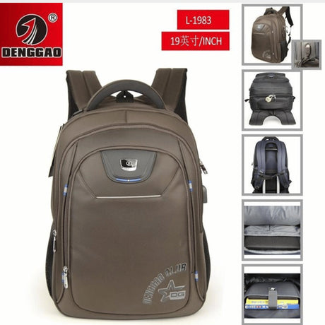 DENGGAO Anti-Theft Travel Laptop Backpack 19 Inch - Multi-Colours  - KWT Tech Mart