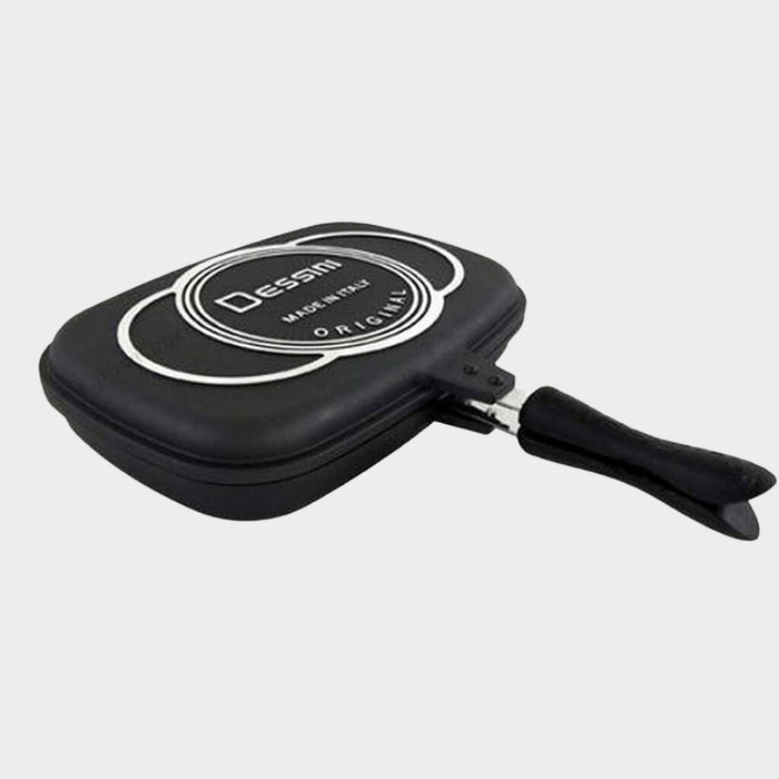 Dessini Double Grill Pan, 36cm - Black - KWT Tech Mart