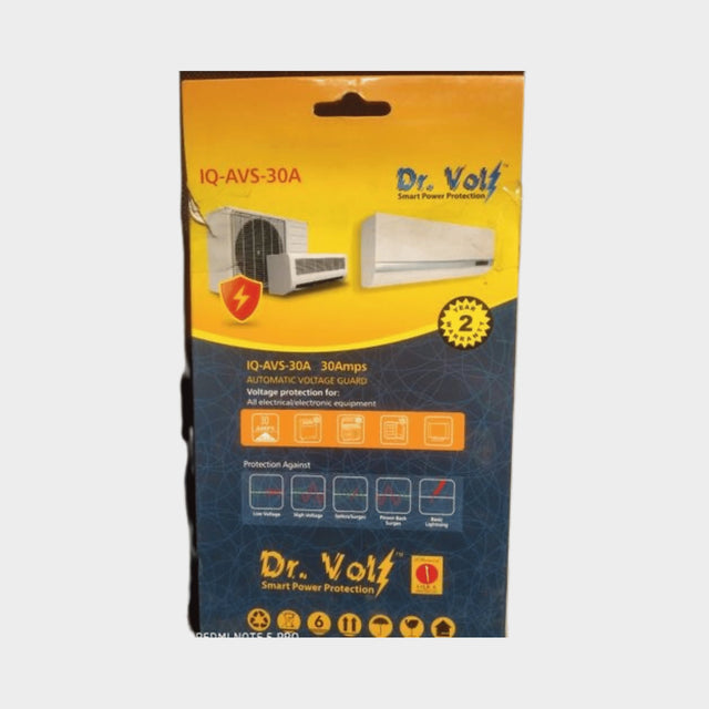 Dr.Volt AVS30 Amps, AC Guard With Digital Display – Grey/Black - KWT Tech Mart