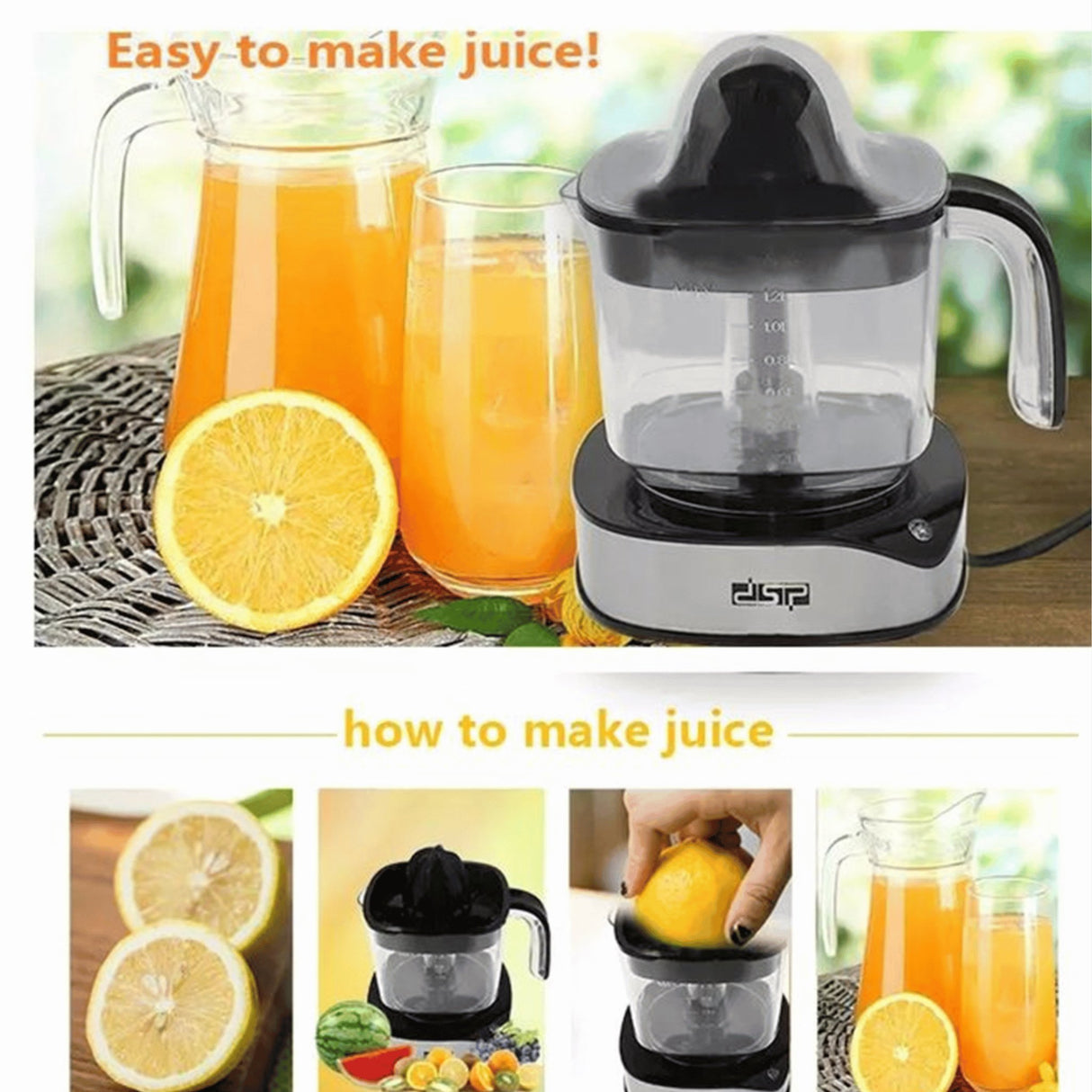 DSP Mini Electrical Citrus Orange Lemon Juicer, Squeezer - KWT Tech Mart