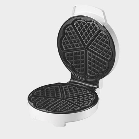 DSP Waffle Maker with Mini Heart-Shaped Waffles Grill -White - KWT Tech Mart