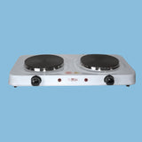 Electro Master Double Hot Plate EM-HP-1083, 3000W - White - KWT Tech Mart