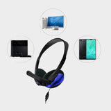 GM-006 Wired Gaming Headset, Stereo – Black | KWT Tech Mart