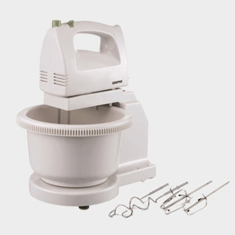 Geepas 250W Hand Mixer with Stand & Bowl - 5 Speed Controls - KWT Tech Mart
