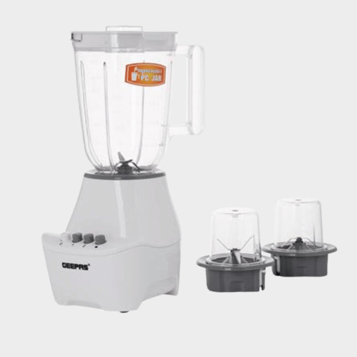 Geepas 400W 3-in-1 Blender - 1.5L Unbreakable Jar - KWT Tech Mart