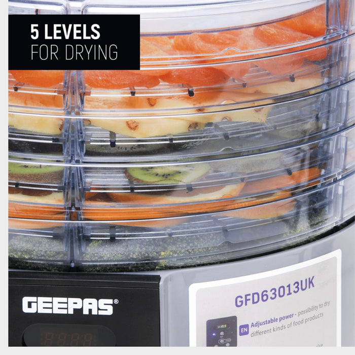 Geepas 520W Digital Food Dehydrator GFD63013UK - KWT Tech Mart