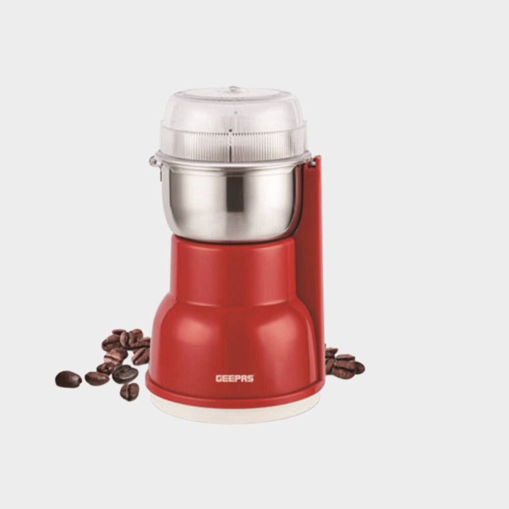 Geepas Grinding Coffee and Nuts Grinder GCG5440 - Red - KWT Tech Mart