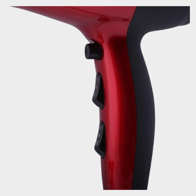 Geepas Hair Dryer, 2-Speed, 3-Heat, Cool Shot, Ionic - Red - KWT Tech Mart