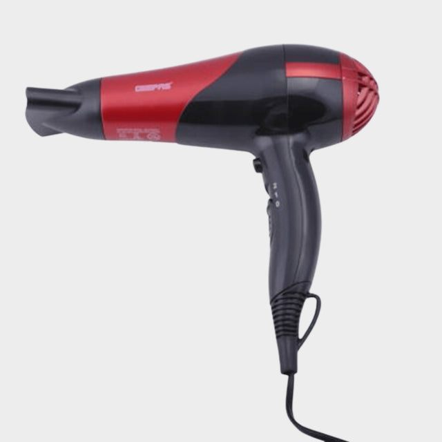 Geepas Hair Dryer & Straightener Combo, Ceramic - Red - KWT Tech Mart