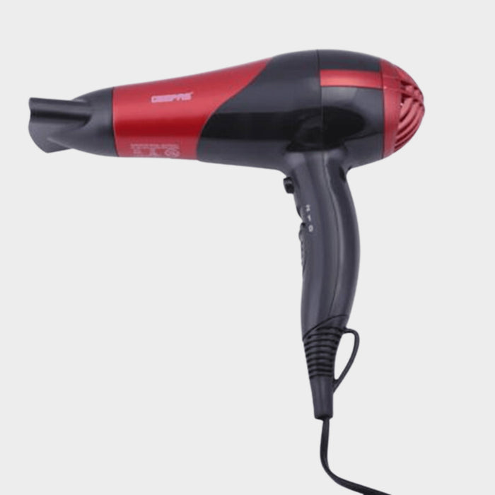 Geepas Hair Dryer & Straightener Combo, Ceramic - Red - KWT Tech Mart