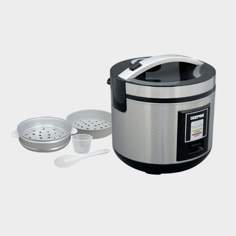 Geepas 1.8L Stainless Steel Rice Cooker, GRC4330 - KWT Tech Mart