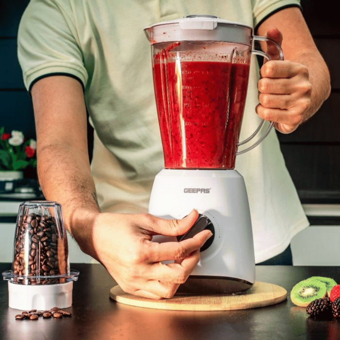 Geepas 1.5L 2-in-1 Multi-functional Blender, 500W, GSB44027 - KWT Tech Mart