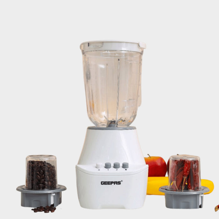 Geepas 1.5L 3-in-1 Blender Unbreakable Jar, 400W, GSB6104 - KWT Tech Mart