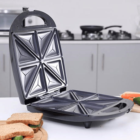 Geepas 4 Slice Sandwich Maker, 1100W, GST5391 - Black - KWT Tech Mart