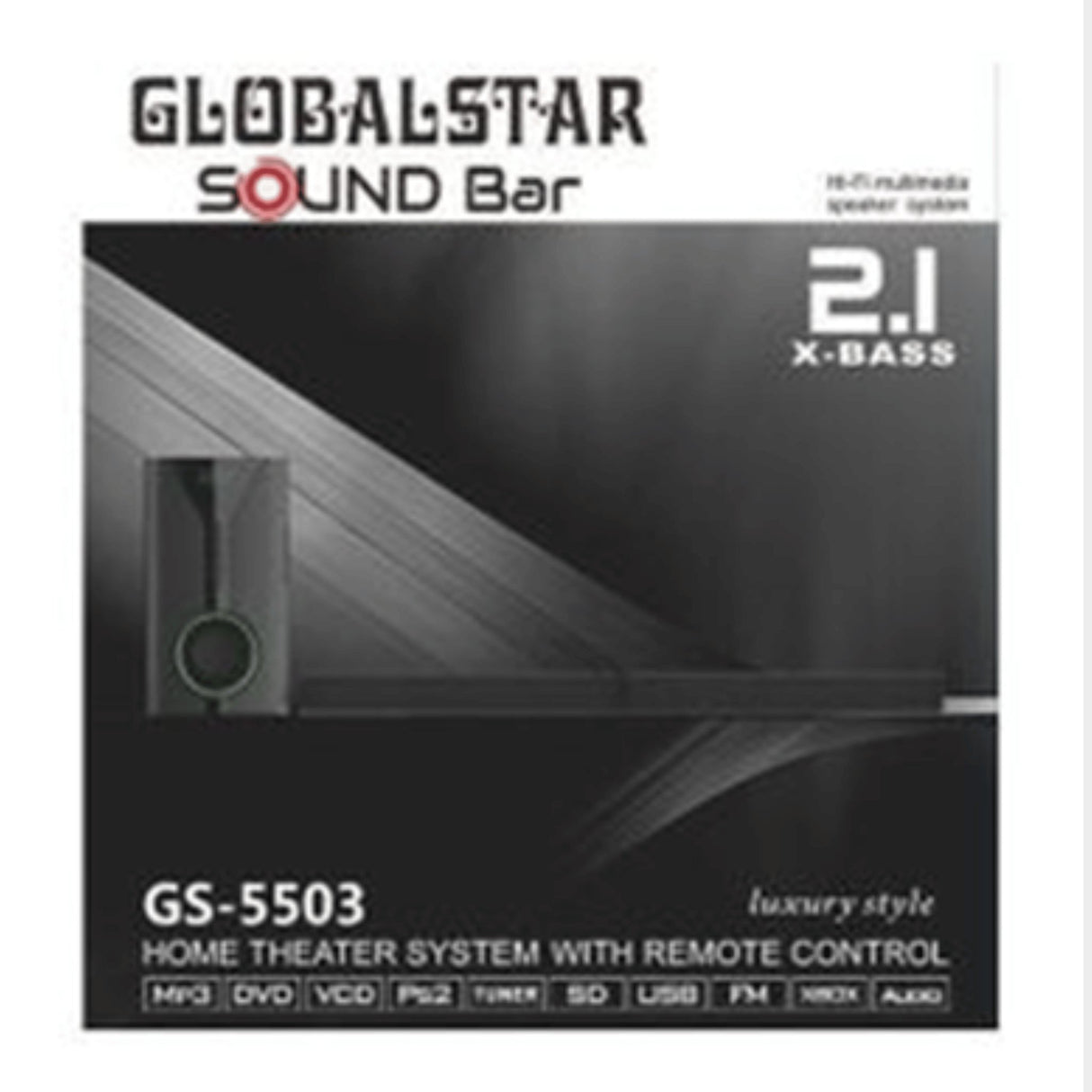 Global Star 2.1CH Soundbar GS-5503, 80W Home Theater System - KWT Tech Mart