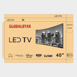 Global Star 40" HD LED Digital TV DVBT2 Free To Air - Black - KWT Tech Mart