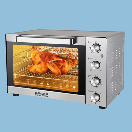 Global Star 45L Microwave Oven, Rotisserie, GS4500 - Silver - KWT Tech Mart