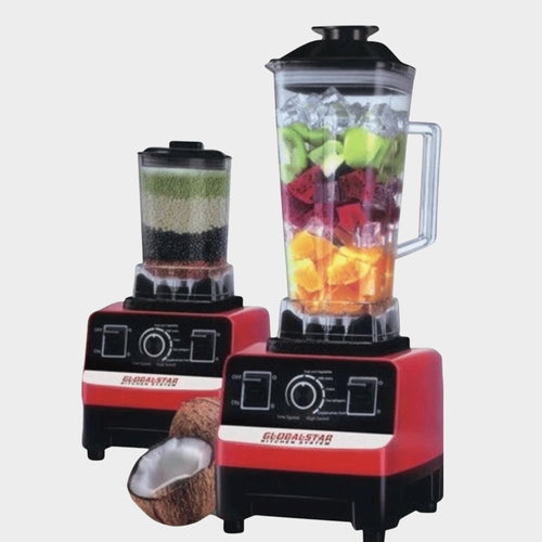 Globalstar 2L 2-in-1 Juice Blender GS-1589 - Red & Black - KWT Tech Mart