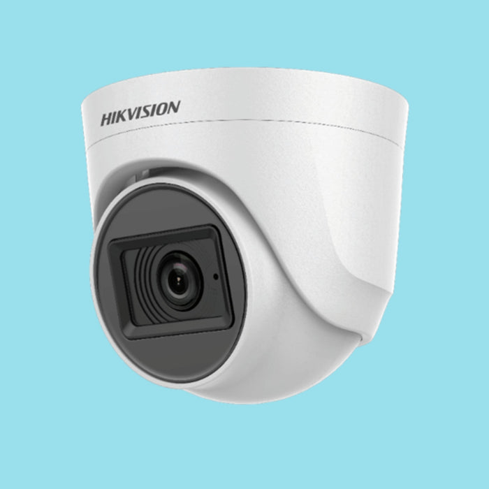 HIKVISION 2MP Dome with Inbuilt Mic DS-2CE76D0T-ITPFS, White  - KWT Tech Mart