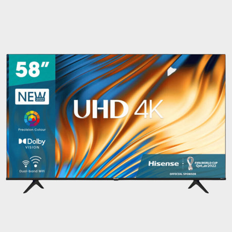 Hisense 58" 4K UHD Smart TV, with Dolby Vision, DTS - 55A6H - KWT Tech Mart