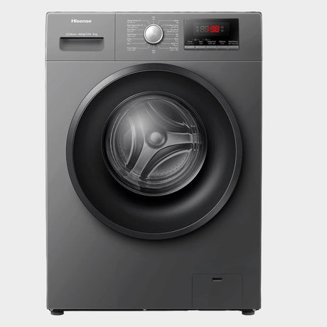 Hisense 8kg Front Loading Washing Machine WFPV8012EMT Silver - KWT Tech Mart
