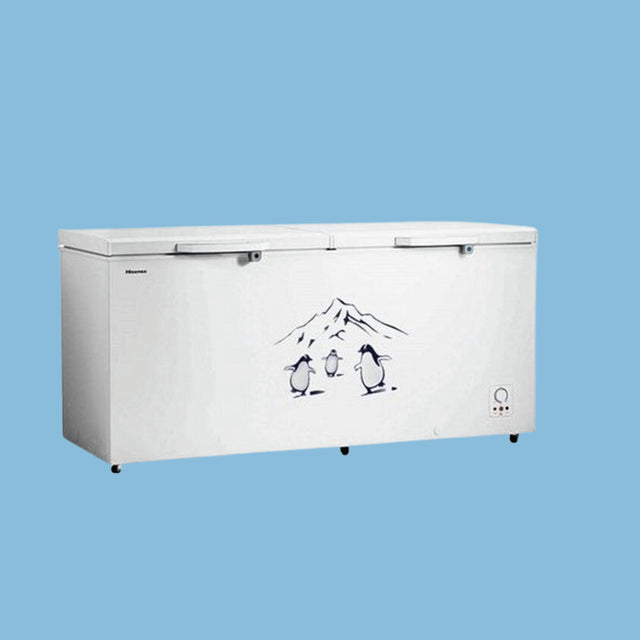 Hisense 660L Double Door Chest Freezer FC-66DT4SA White/Grey - KWT Tech Mart