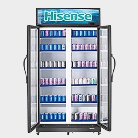 Hisense 990Ltr Double Door Showcase Chiller FL99WCD1 - Black - KWT Tech Mart