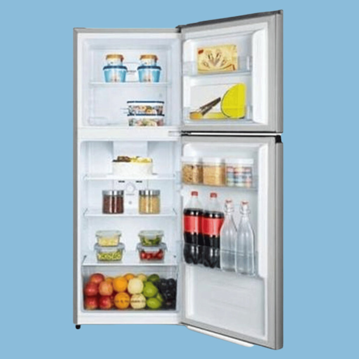 Hisense 266L Double Door Refrigerator RT266N4DGN – Silver - KWT Tech Mart