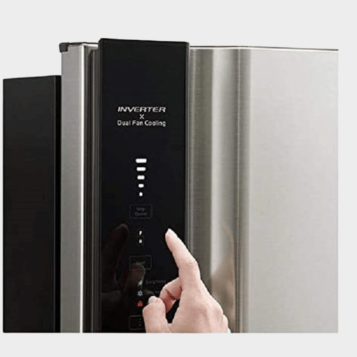Hitachi 600L Double Door Refrigerator RVG800PUN7GBK - Black - KWT Tech Mart