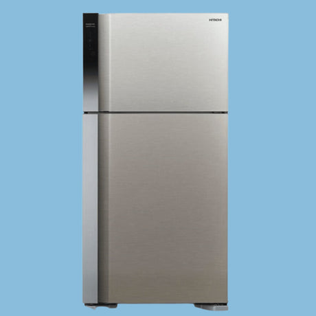 Hitachi 600L Double Door Refrigerator RVG800PUN7GGR - Silver - KWT Tech Mart