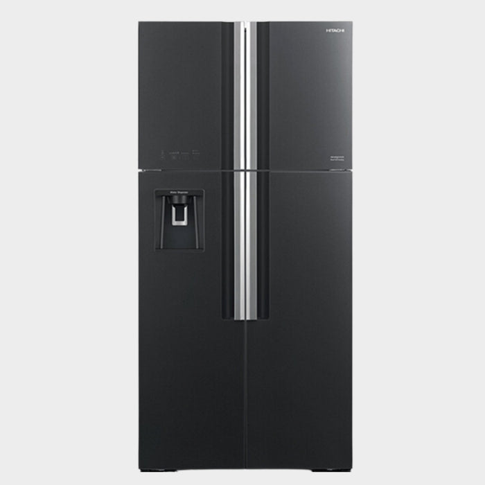Hitachi 600Ltr French door Refrigerator RW800PUN7GBK - Black - KWT Tech Mart