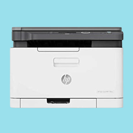 HP 178nw Printer, Wireless Laser Color Multifunction All in One Mobile Ethernet Wi-Fi Printer – White