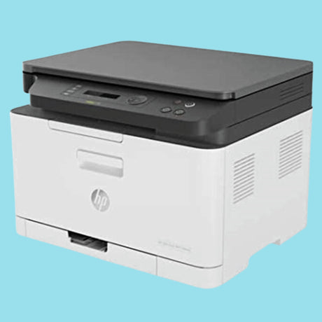 HP 178nw Printer, Wireless Laser Color Multifunction All in One Mobile Ethernet Wi-Fi Printer – White