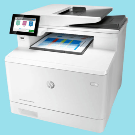 HP Color LaserJet Enterprise M480f Duplex Printer – White  - KWT Tech Mart
