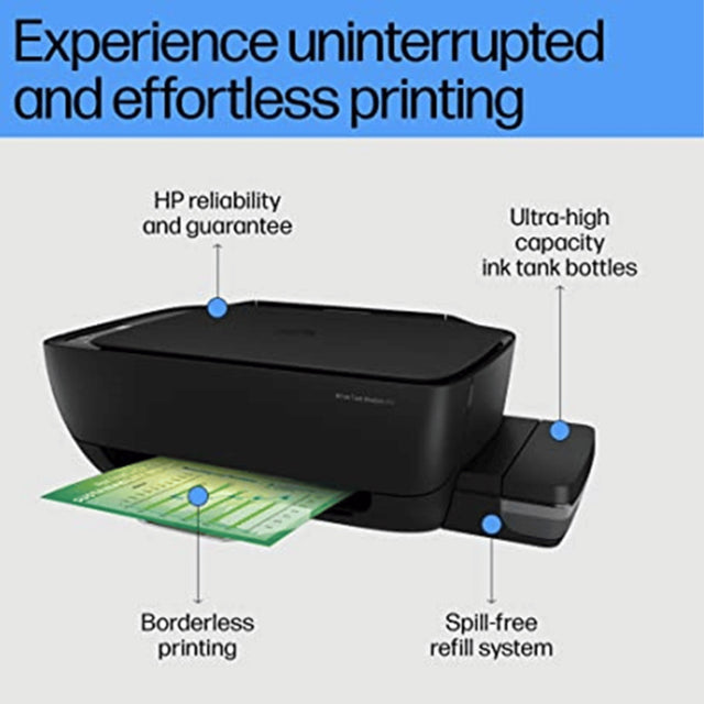 HP Ink Tank 415 WiFi Colour Printer, High Capacity Tank  - KWT Tech Mart