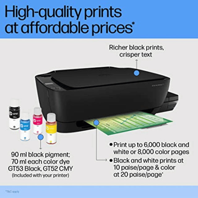 HP Ink Tank 415 WiFi Colour Printer, High Capacity Tank  - KWT Tech Mart