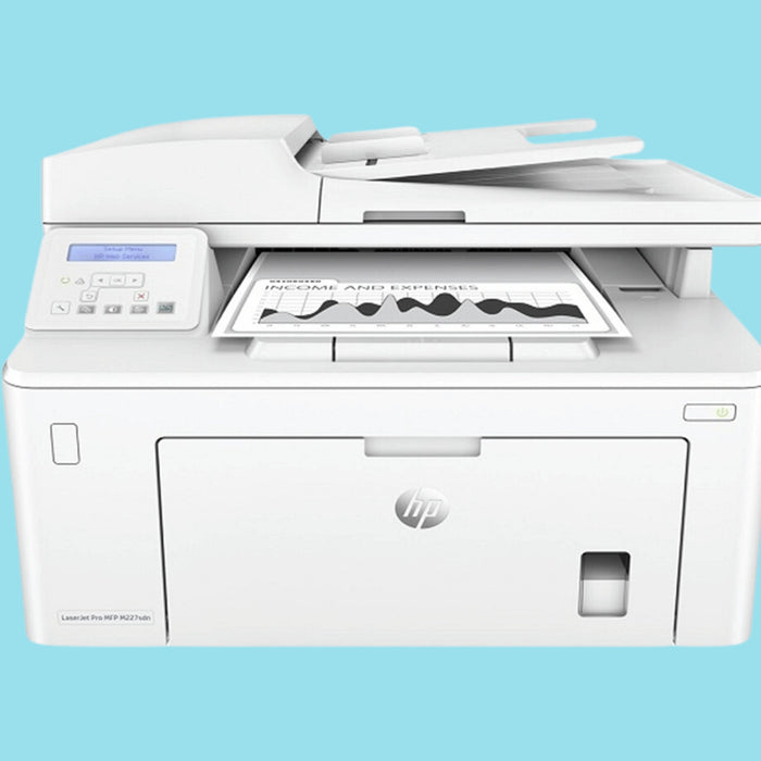 HP LaserJet Pro M227sdn All-In-One Duplex Printer, White  - KWT Tech Mart