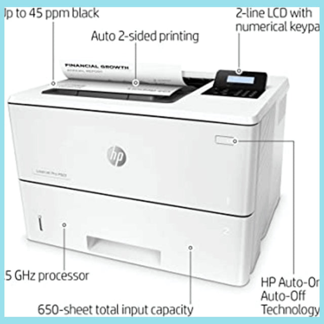 HP Monochrome LaserJet Pro M501dn Printer - White  - KWT Tech Mart