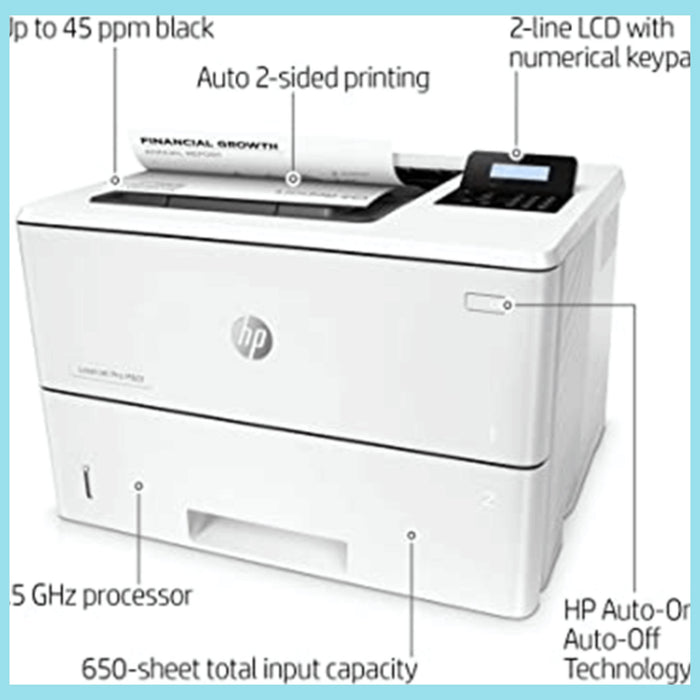 HP Monochrome LaserJet Pro M501dn Printer - White  - KWT Tech Mart