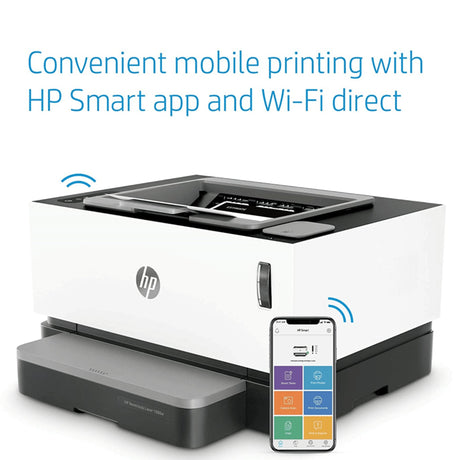 HP Neverstop 1000w WiFi Monochrome Laser Printer  - KWT Tech Mart