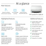 HP ScanJet Pro 3000 s4 Sheet-Feed Scanner (6FW07A)  - KWT Tech Mart