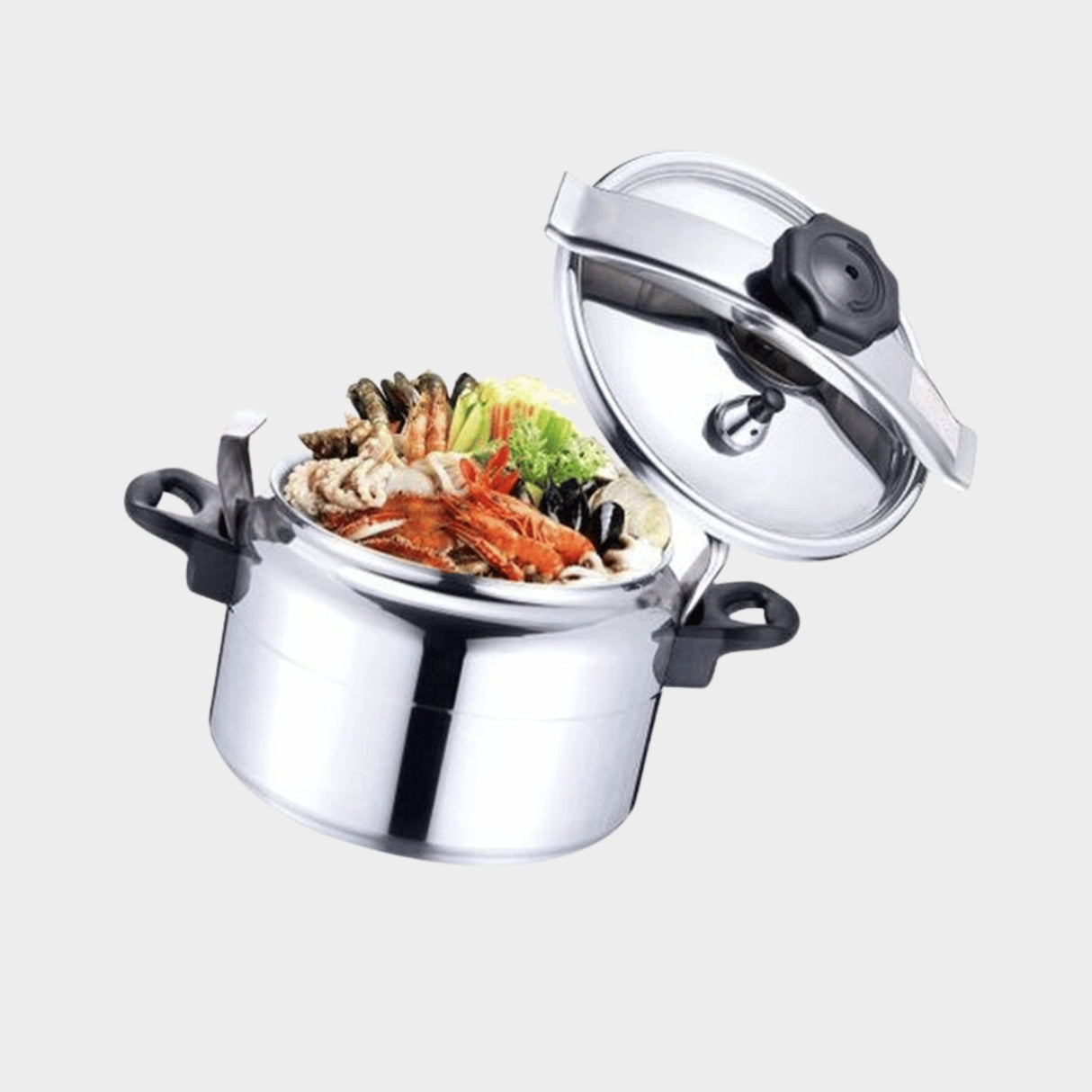 HTH 15L HTH Pressure Cooker Saucepan - Silver - KWT Tech Mart