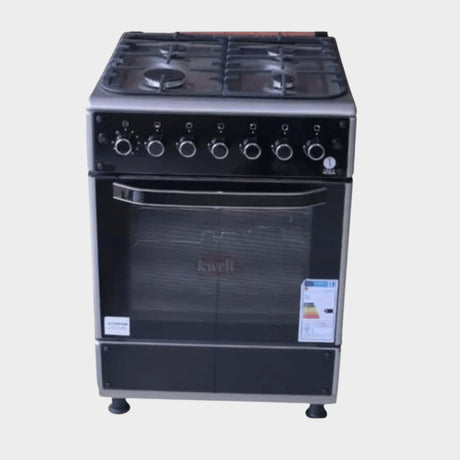 Iqra 60x60cm 2Gas + 2 Electric Cooker with oven IQFC6221-SS - KWT Tech Mart